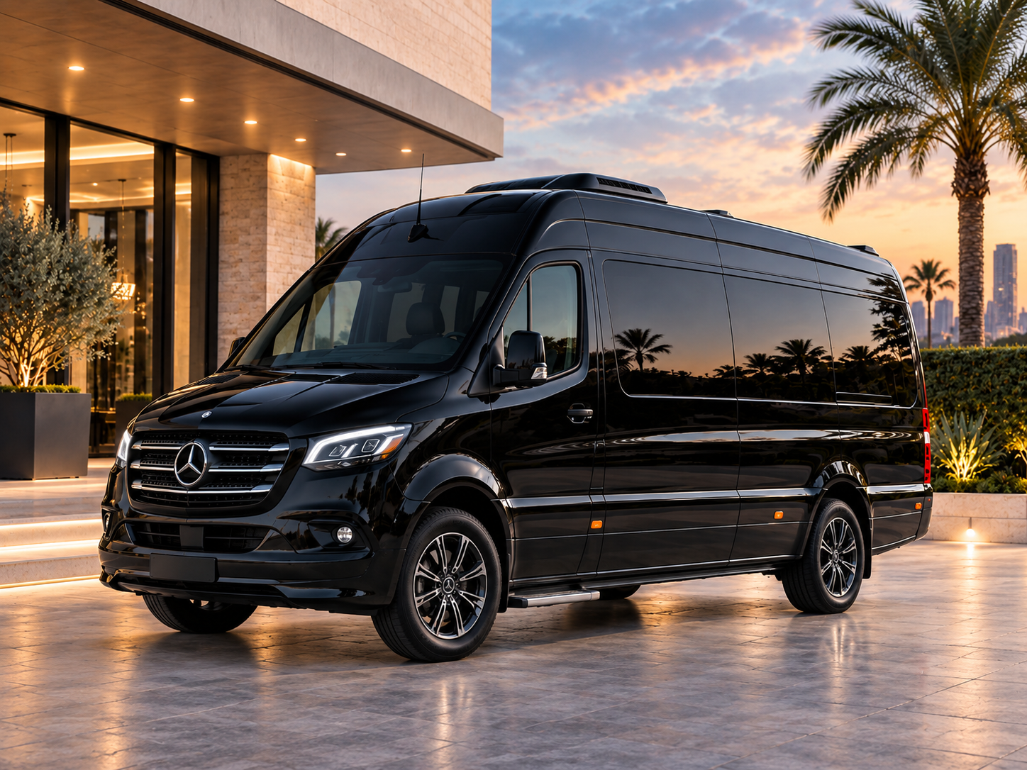 Sprinter van for Houston airport transportation